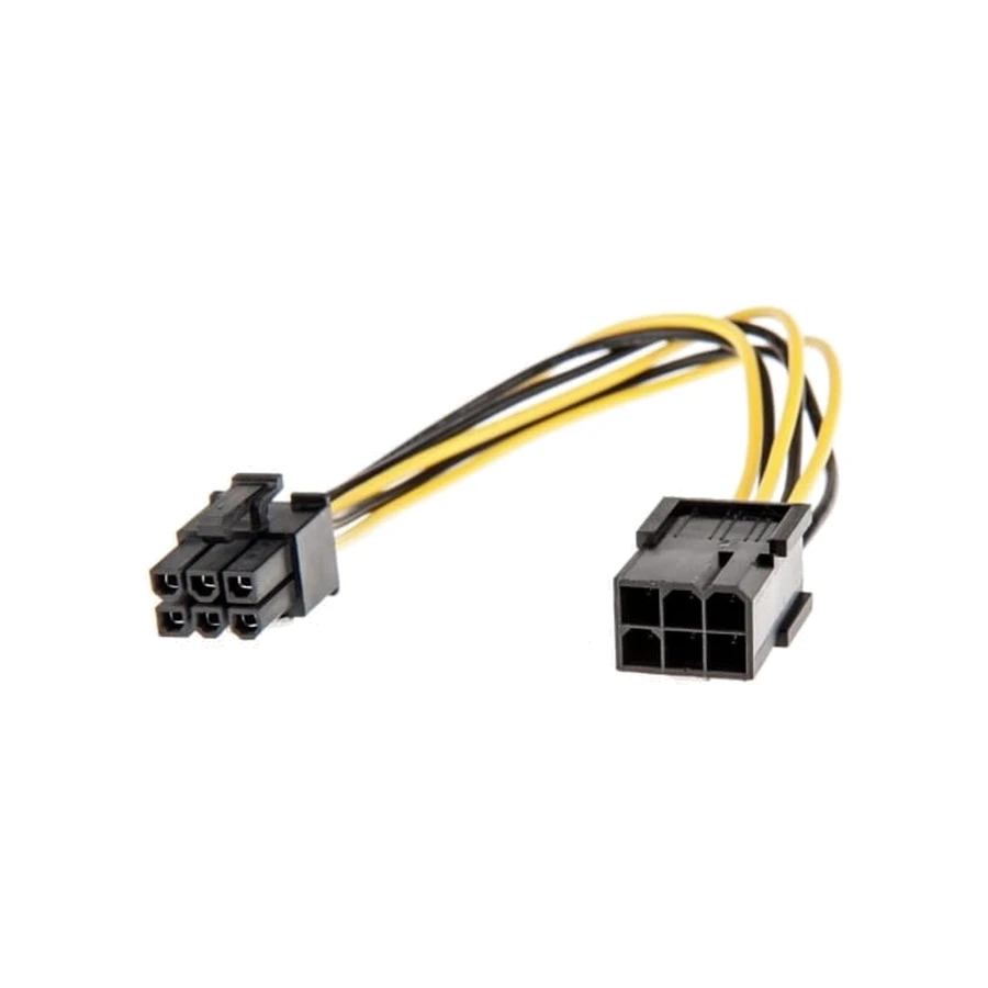Lindy 0.2m PCIe 6 Pin Female to Male Extension Cable