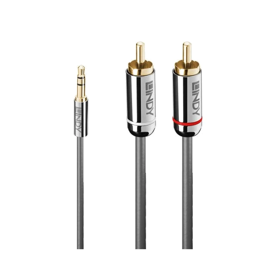 Lindy 3m 3.5mm to Phono Audio Cable, Cromo Line
