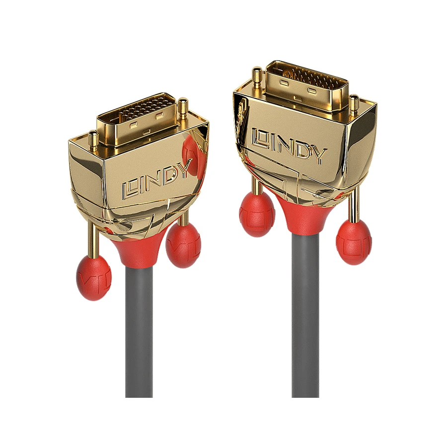 Lindy 0.5m DVI-D Dual Link Cable, Gold Line
