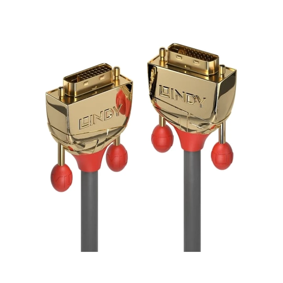 Lindy 7.5m DVI-D Dual Link Cable, Gold Line, product photo