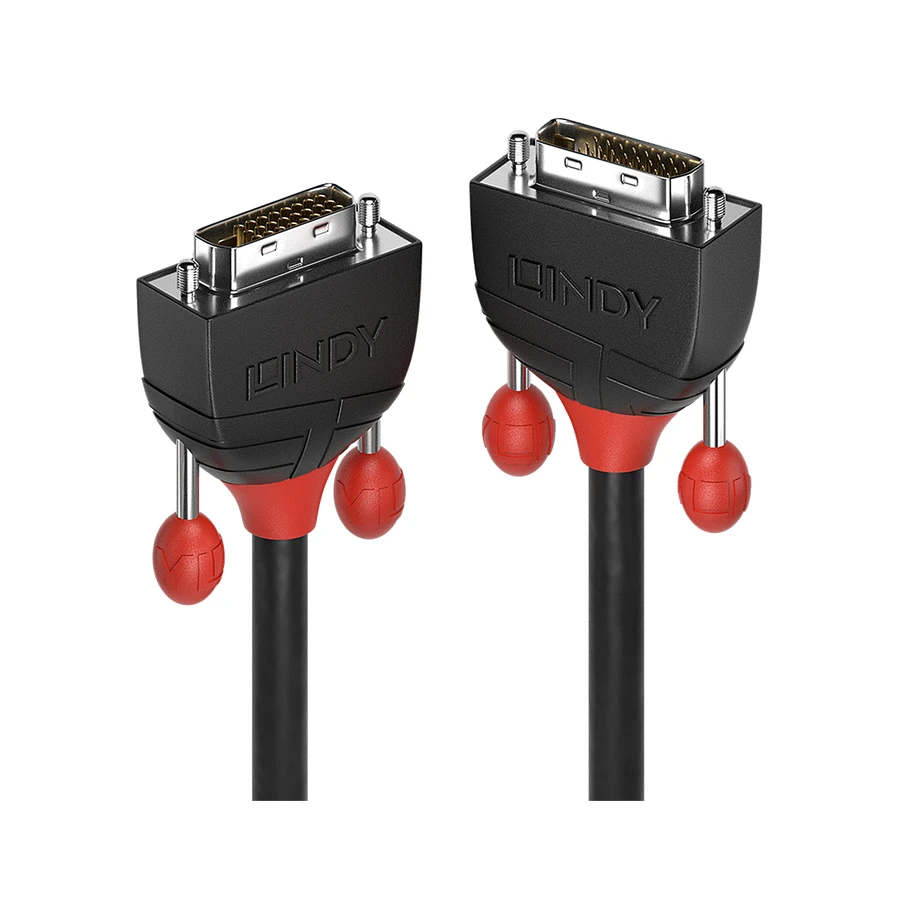 Lindy 3m DVI-D Dual Link Cable, Black Line