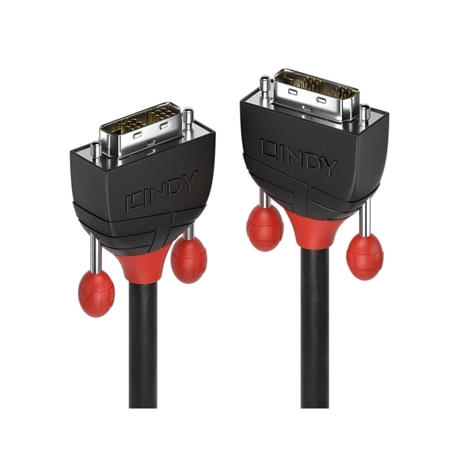 Lindy 1m DVI-D Single Link Cable, Black Line