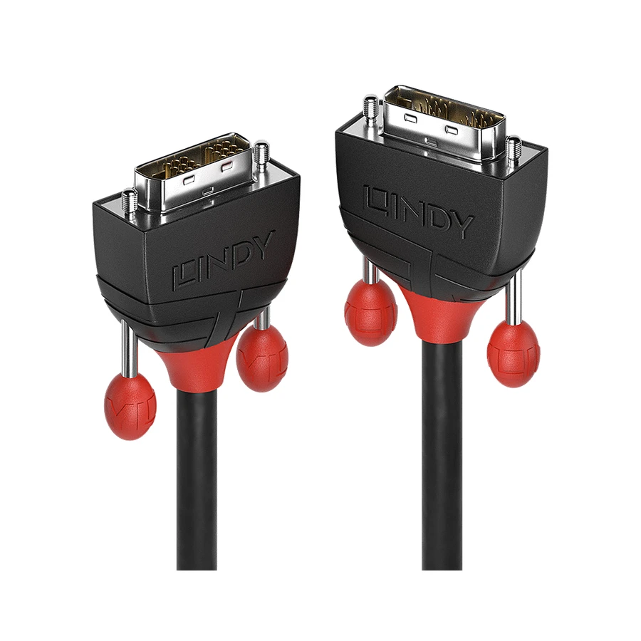 Lindy 3m DVI-D Single Link Cable, Black Line, product photo