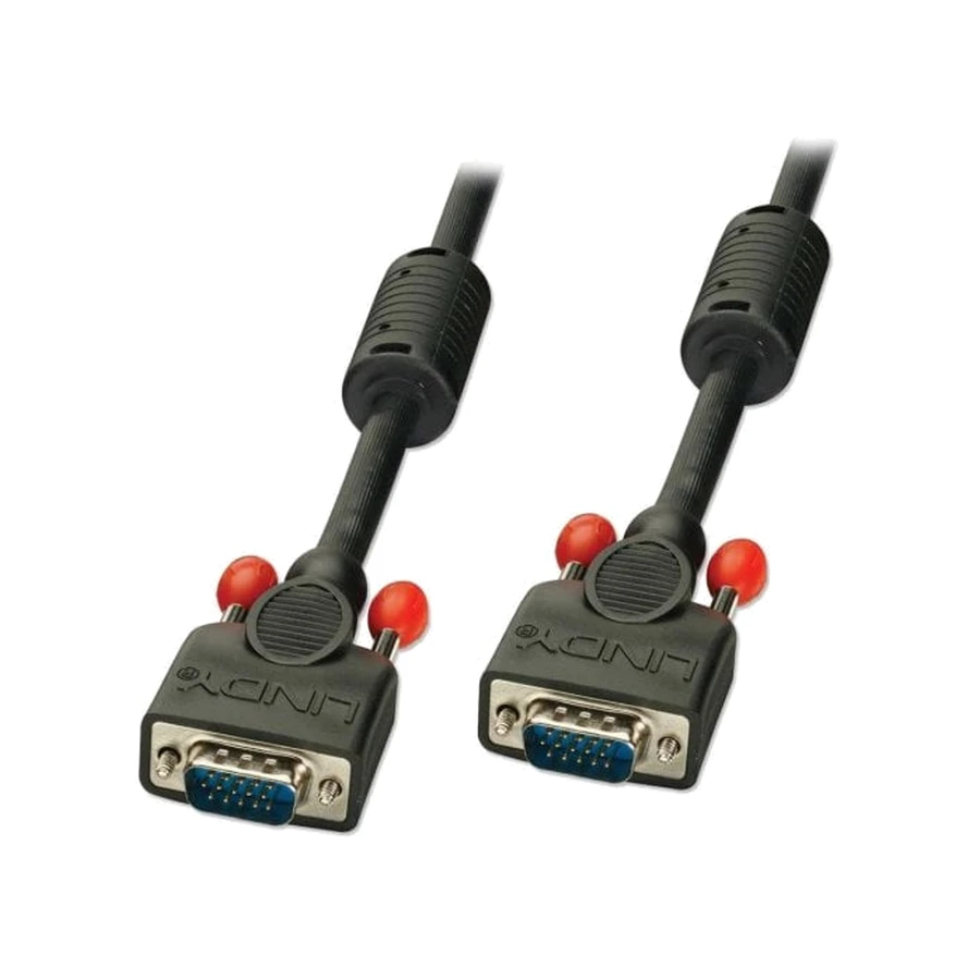 Lindy 3m Premium VGA Monitor Cable, Black, product photo