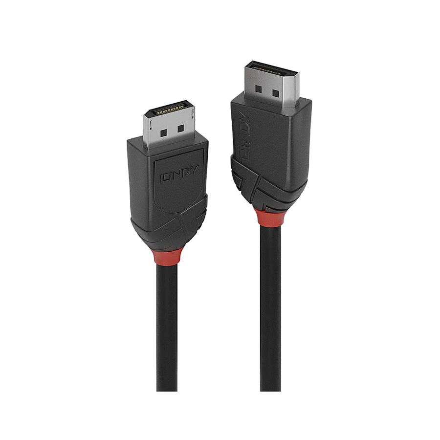 Lindy 1m DisplayPort 1.2 Cable, Black Line