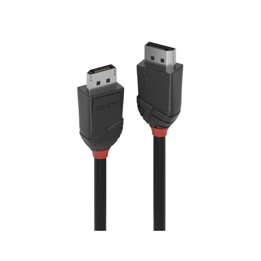 Lindy 1.5m DisplayPort 1.2 Cable, Black Line