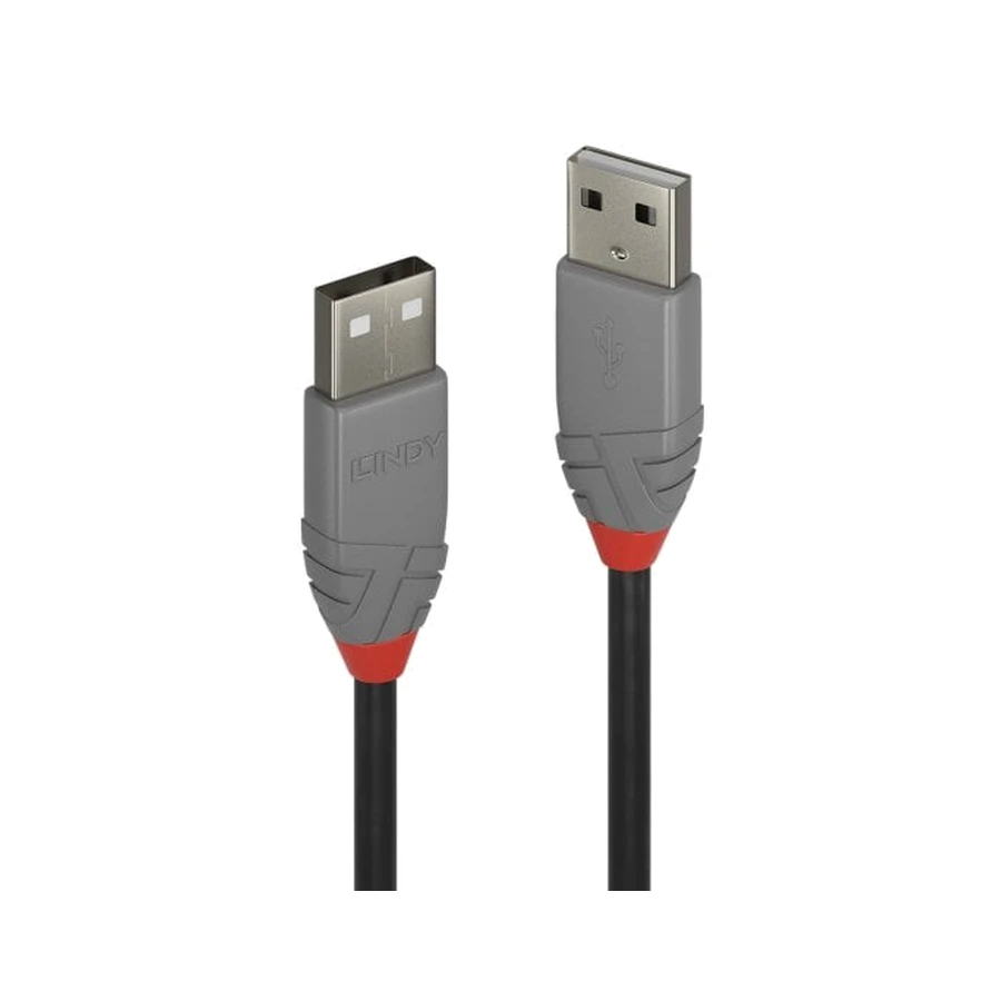Lindy 1m USB 2.0 Type A to A Cable, Anthra Line