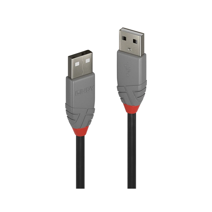 Lindy 2m USB 2.0 Type A to A Cable, Anthra Line