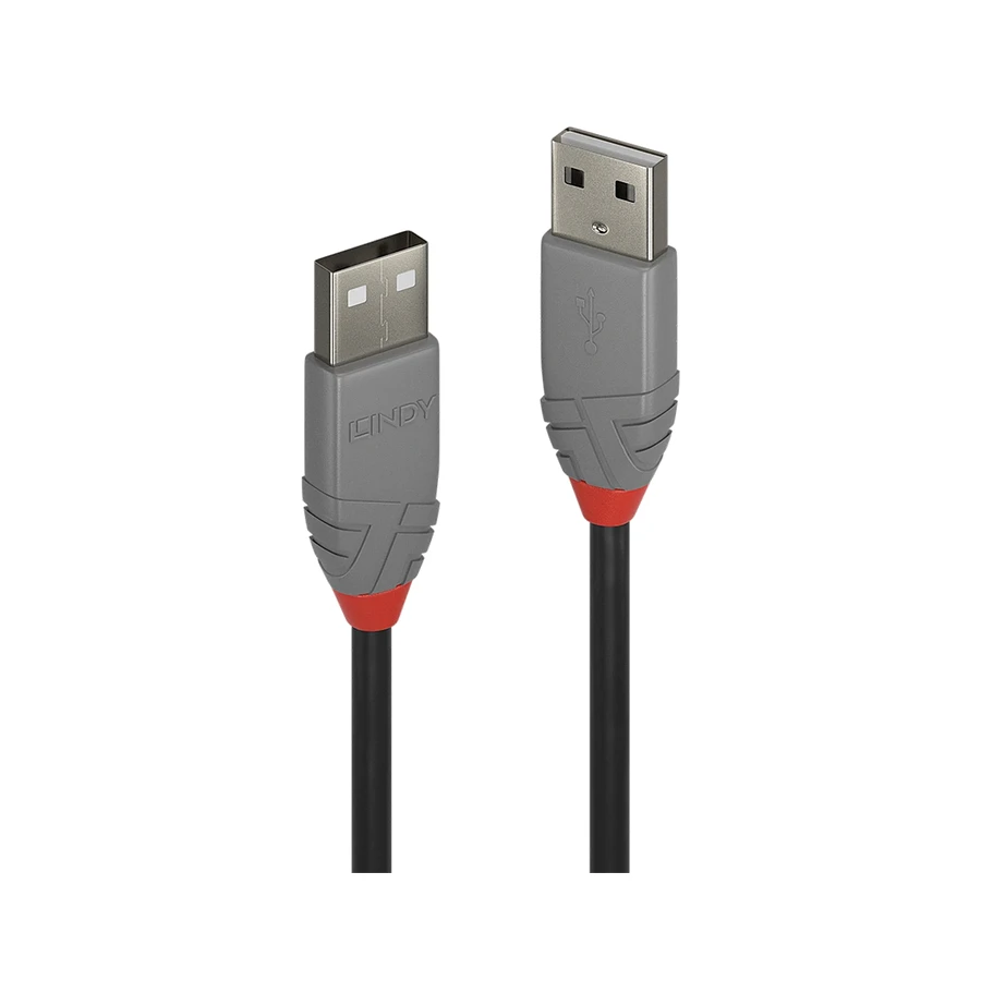 Lindy 3m USB 2.0 Type A to A Cable, Anthra Line, product photo