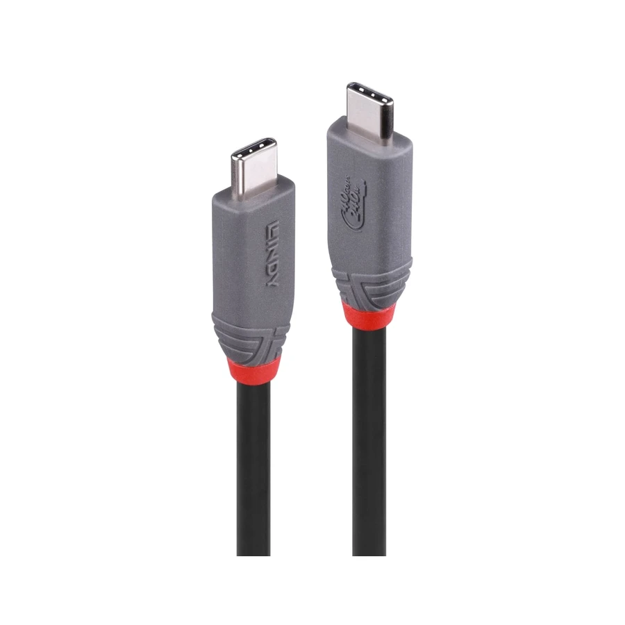 Lindy 0.8m USB 4 240W Type C Cable, Anthra Line