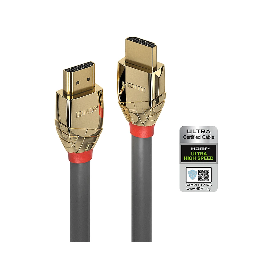Lindy 3m Ultra High Speed HDMI Cable, Gold Line