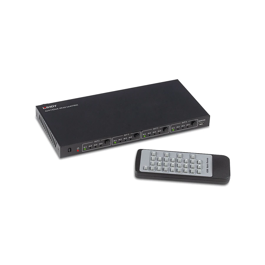 Lindy 4x4 HDMI 4K60 Matrix, product photo