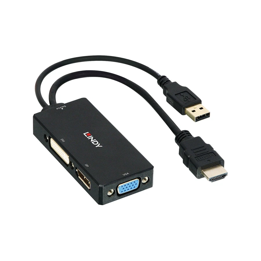 Lindy HDMI to DisplayPort, DVI and VGA Converter