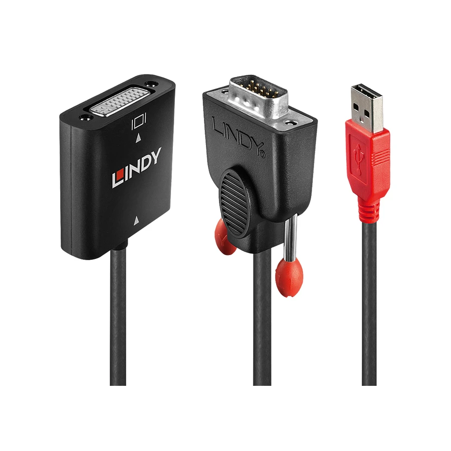 Lindy VGA to DVI-D Converter, product photo