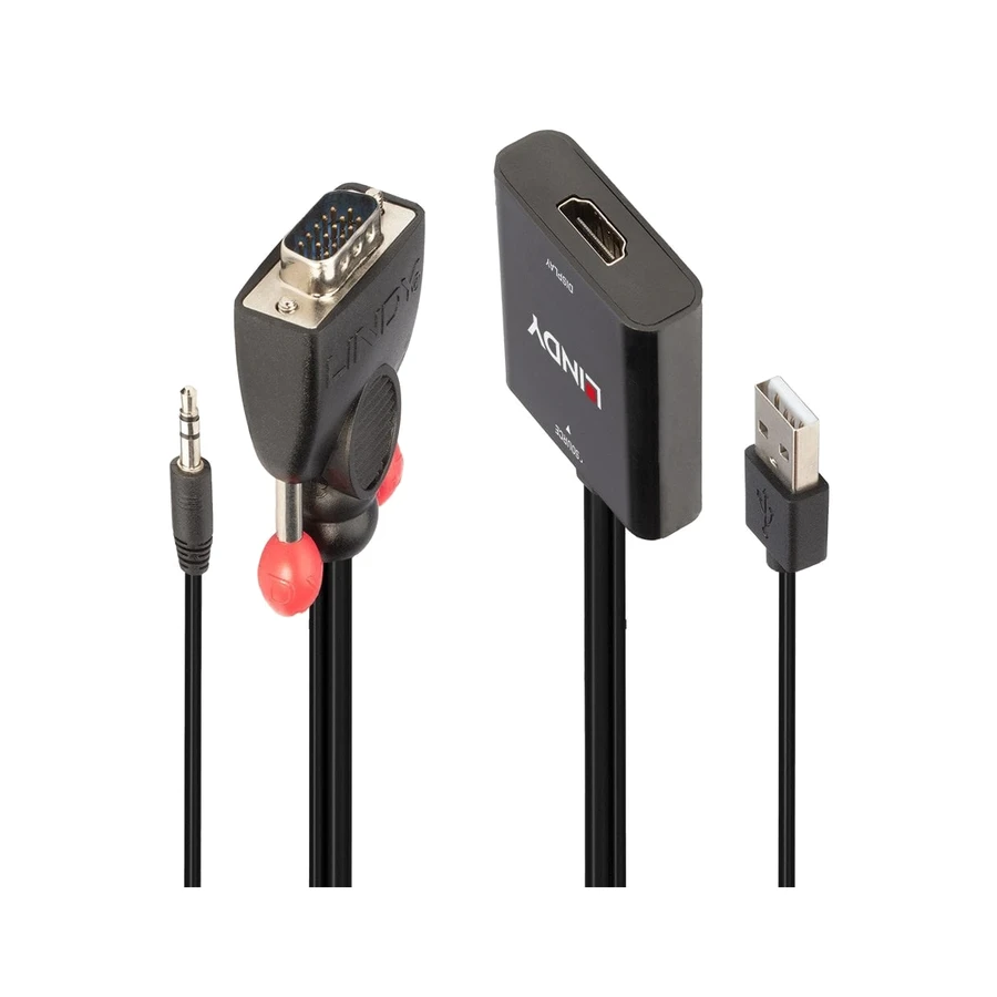 Lindy VGA and Audio to HDMI Converter