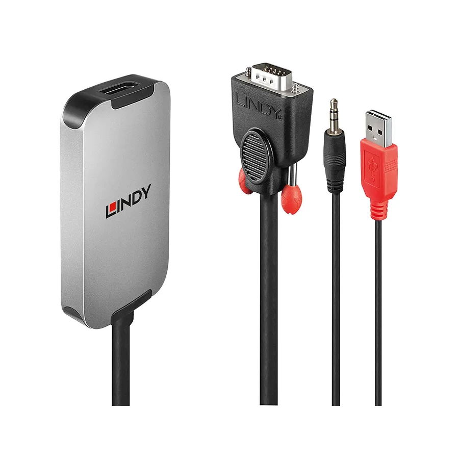 Lindy VGA to DisplayPort 1.2 Converter, product photo