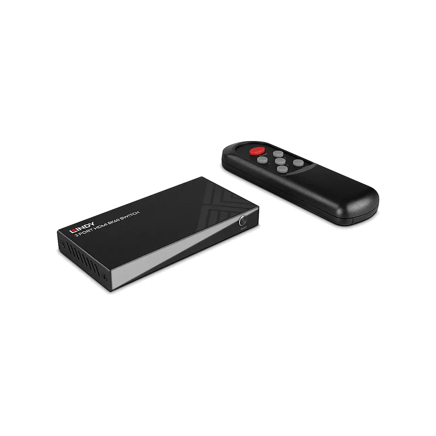 Lindy 3 Port HDMI 8K60 Switch, product photo
