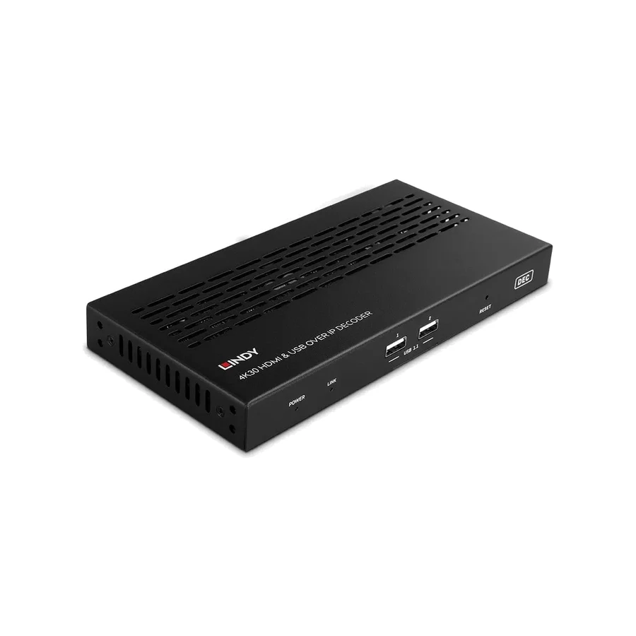 Lindy 4K30 HDMI and USB over IP System - Decoder, product photo