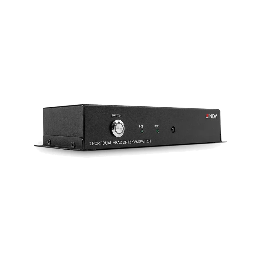 Lindy 2 Port Dual Head DisplayPort 1.2 KVM Switch