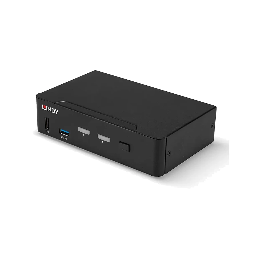 Lindy 2 Port DisplayPort 1.4, USB 3.0 and Audio KVM Switch
