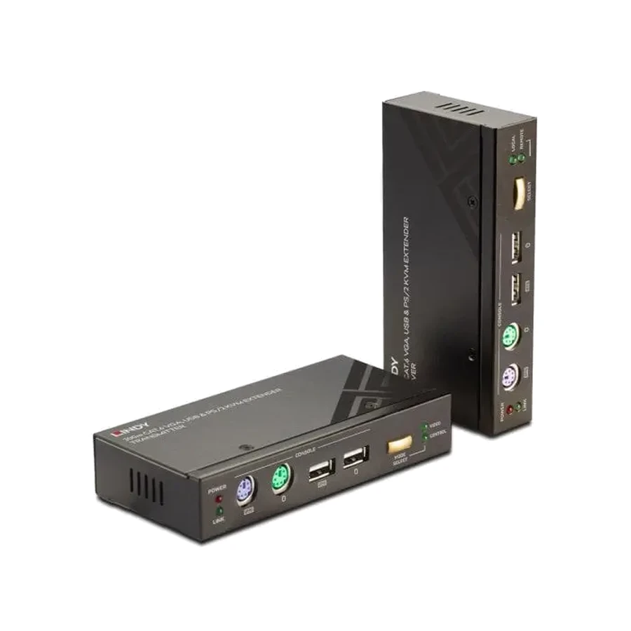 Lindy 300m CAT5 KVM Extender Combo, USB and VGA