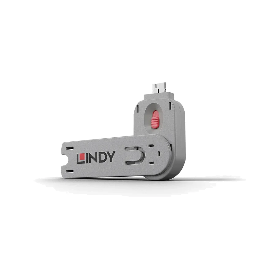 Lindy USB Type A Port Blocker Key, Pink