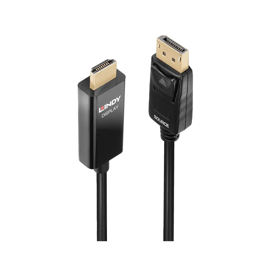 Lindy 0.5m Active DisplayPort to HDMI Cable with HDR