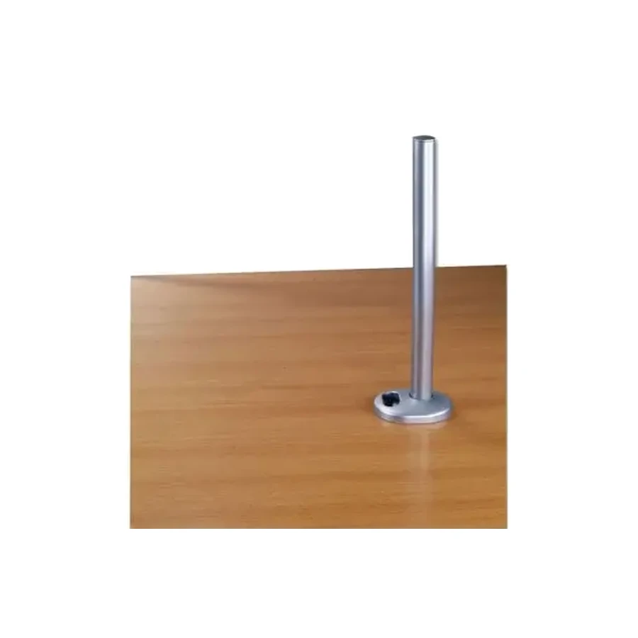 Lindy 450mm Desk Grommet Clamp Pole, Silver