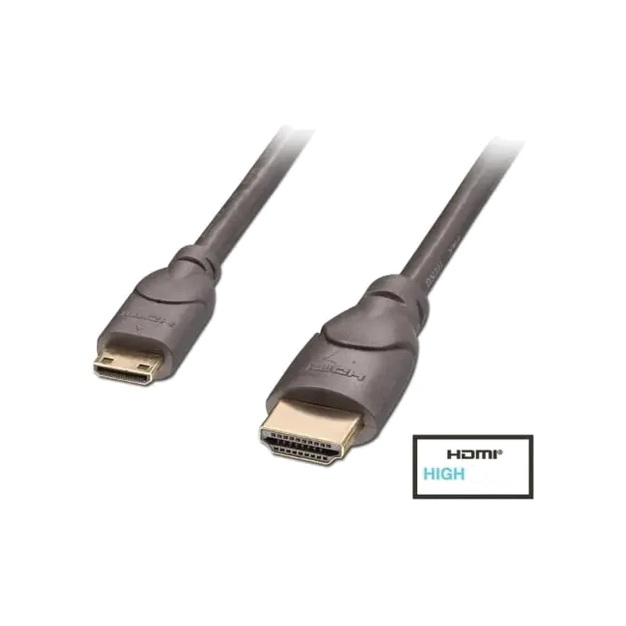 Lindy 0.5m Premium HDMI to Mini HDMI Cable, Anthra