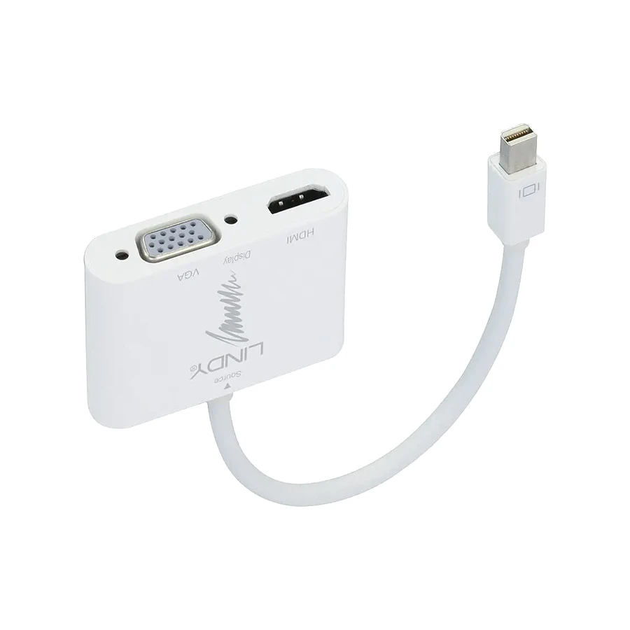 Lindy Mini DisplayPort 1.2 to HDMI 1.4 and VGA Converter
