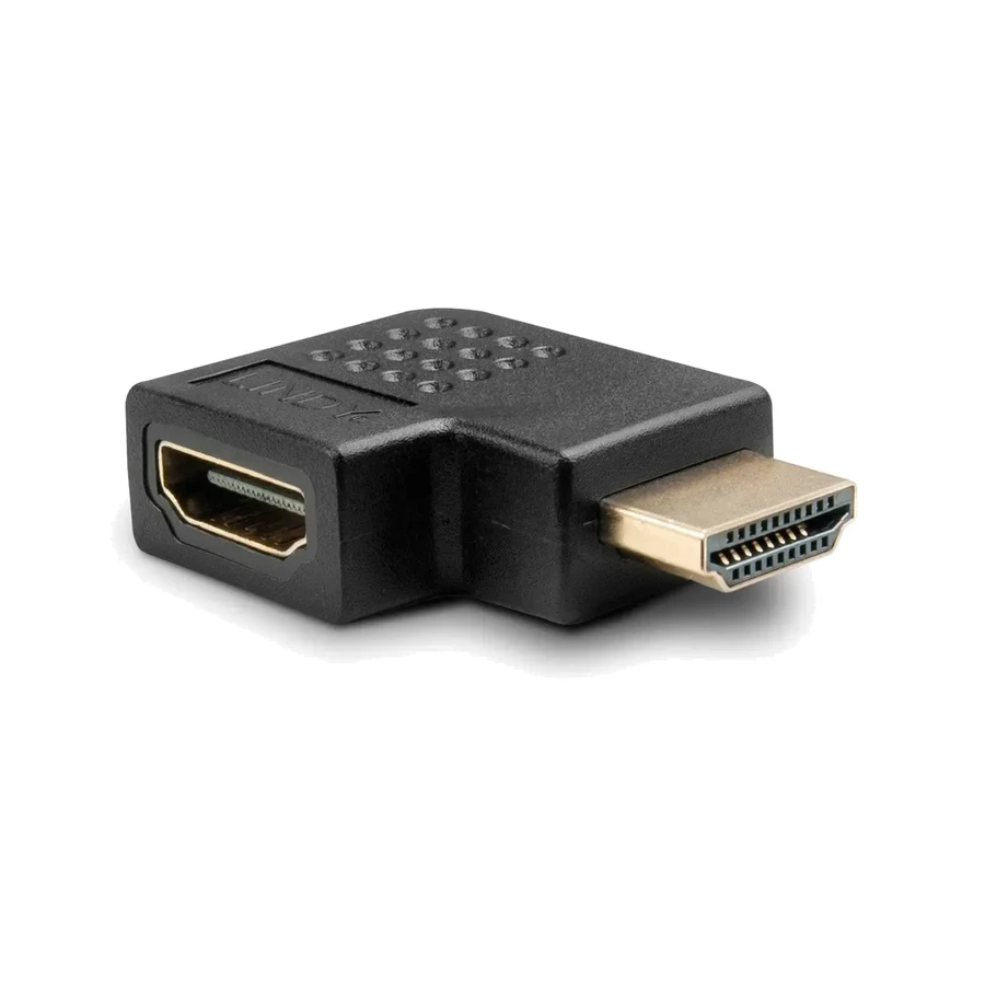 Lindy HDMI 90 Degree Right Angled Adapter, Black