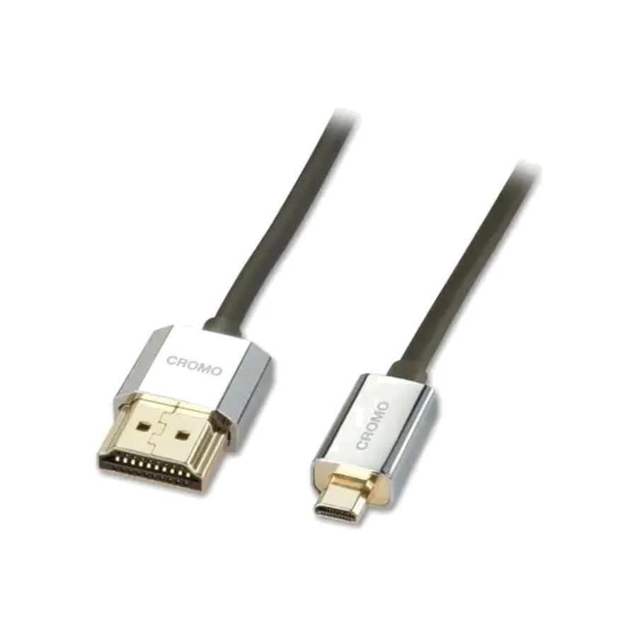 Lindy 2m CROMO Slim High Speed HDMI to Micro HDMI Cable with Ethernet