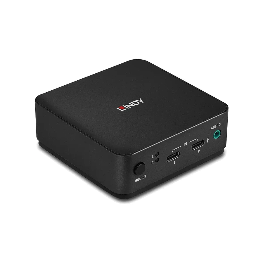Lindy 2 Port Type C, DisplayPort 1.2 KVM Switch