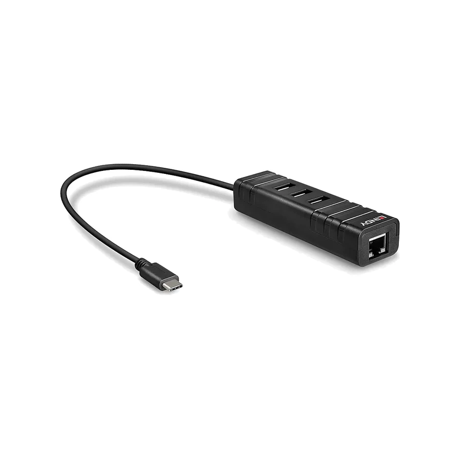 Lindy USB 3.2 Type C Hub and Gigabit Ethernet Converter