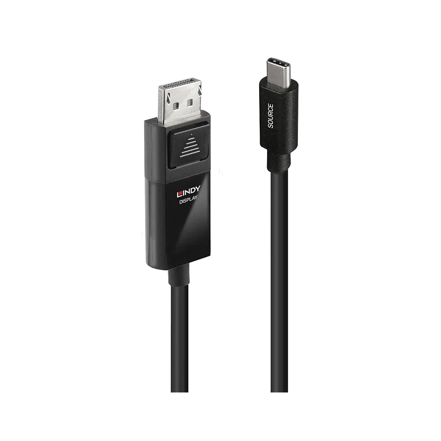 Lindy 2m USB Type C to DP 4K60 Adapter Cable with HDR