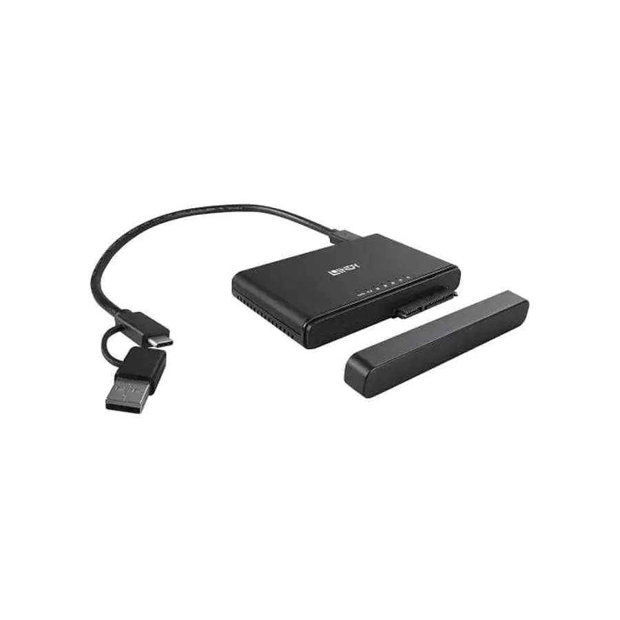 Lindy USB 3.2 Type C to M.2 NVMe andSATA SSD Clone Station