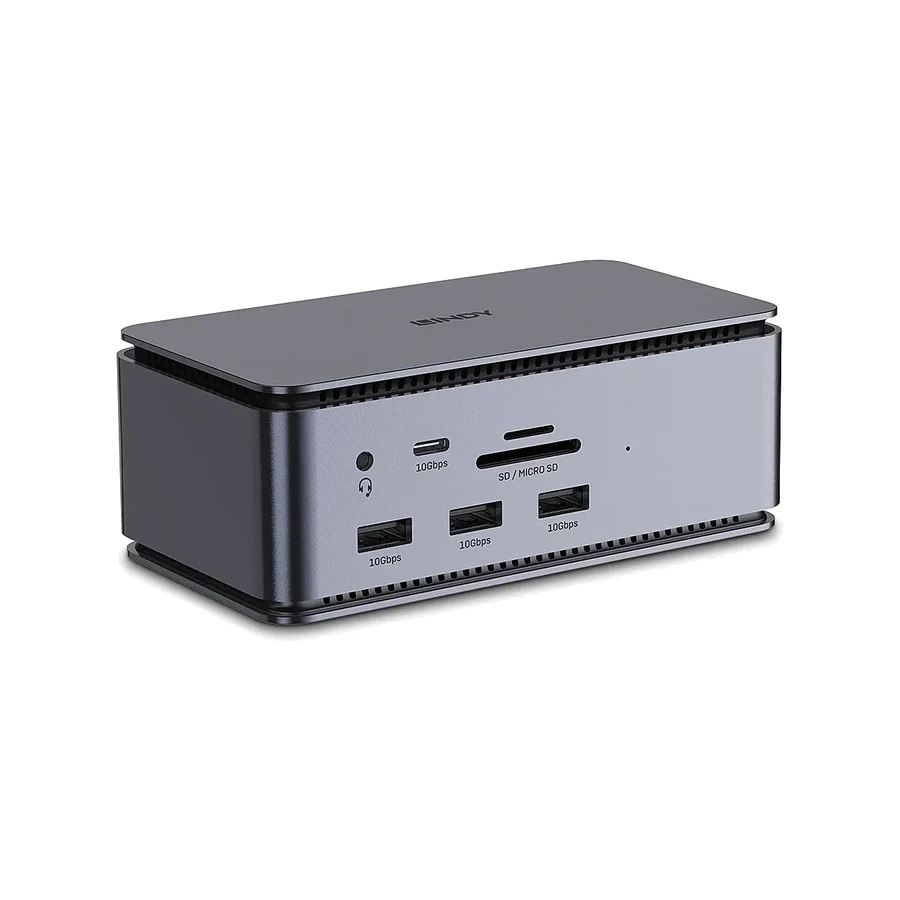 Lindy DST-Pro USB4, USB-C Laptop Docking Station