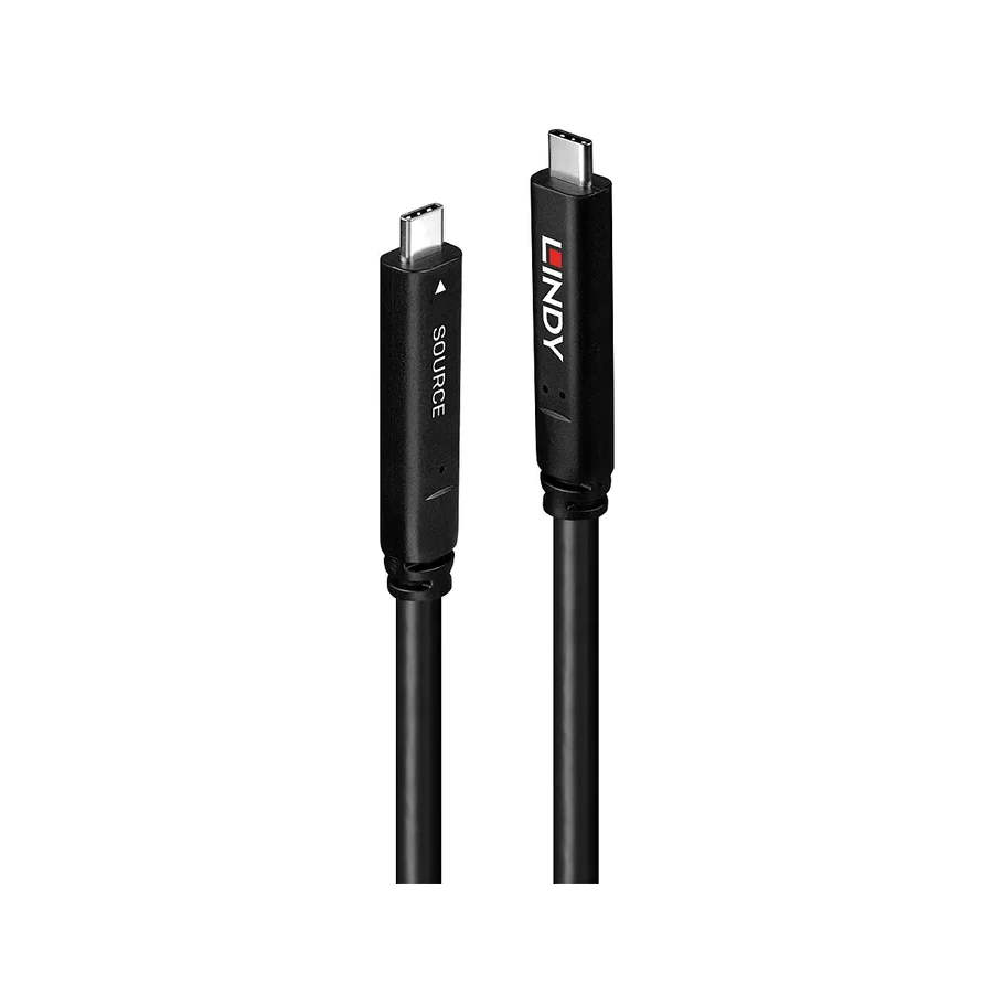Lindy 15m USB 3.2 Gen 2 & DP 1.4 Type C Hybrid Cable