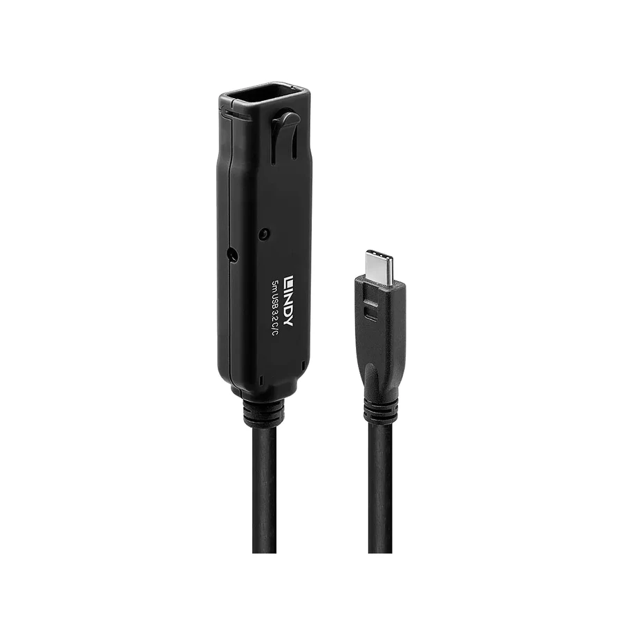 Lindy 43405 USB cable USB 3.2 Gen 2 (3.1 Gen 2) 5 m USB C 10 Gbit/s Black