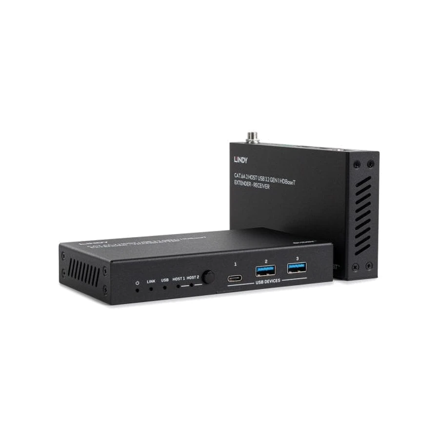 100m Cat.6A 2 Host USB 3.2 Gen 1 HDBaseT Extender