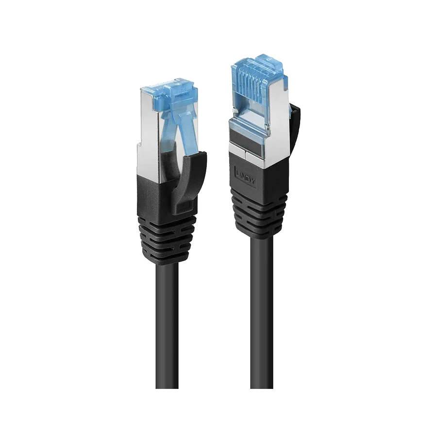 Lindy 1.5m CAT6a S/FTP LS0H Snagless Gigabit Network Cable, Black