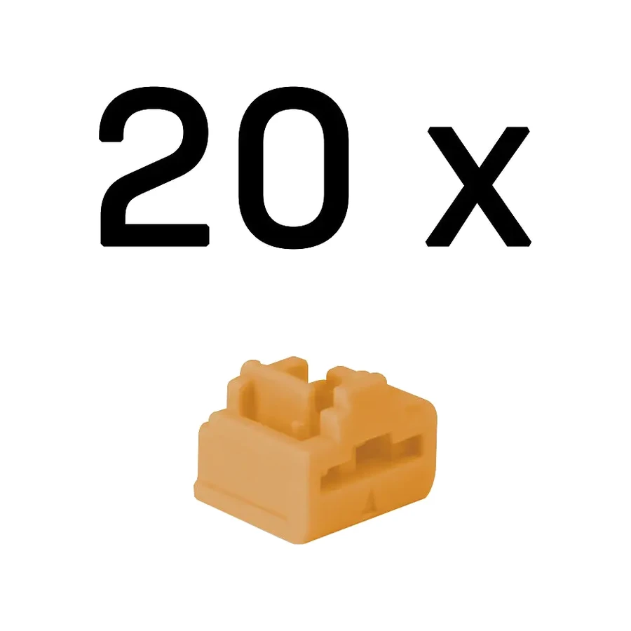 Lindy 47898 port blocker RJ-45 Orange Acrylonitrile, product photo