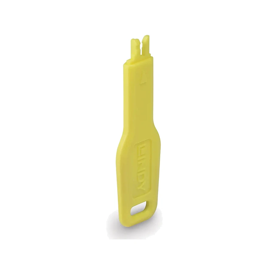 Lindy RJ45 Port Blocker key, Yellow, product photo