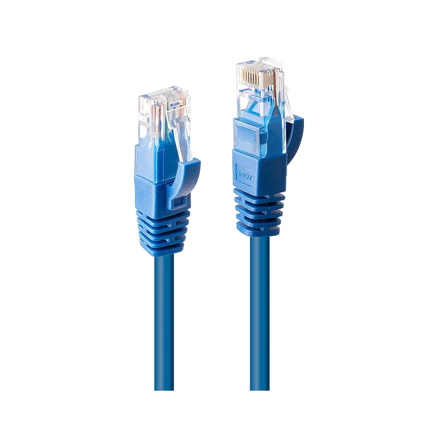 Lindy 0.5m Cat.6 U/UTP Network Cable, Blue