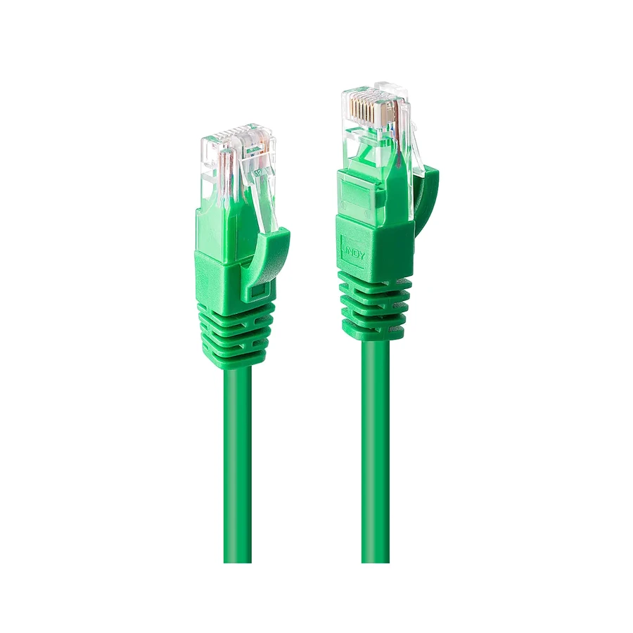 Lindy 10m Cat.6 U/UTP Network Cable, Green