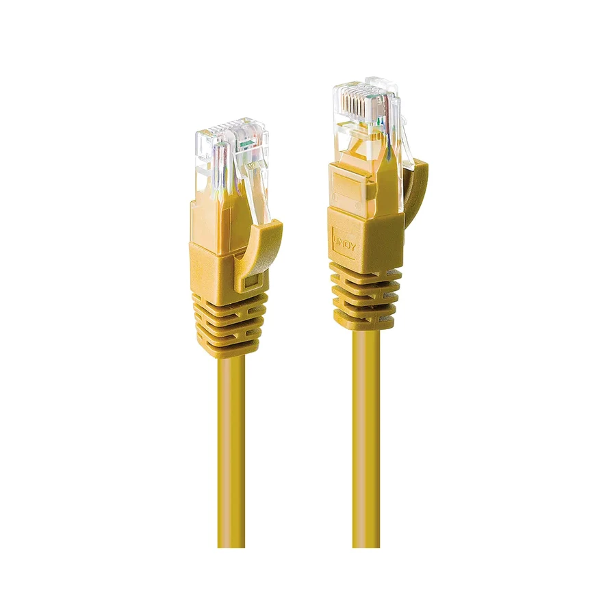 Lindy 0.3m Cat.6 U/UTP Network Cable, Yellow