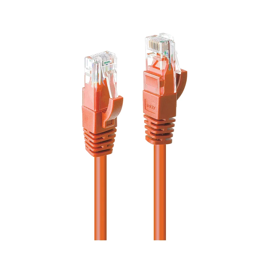 Lindy 5m Cat.6 U/UTP Network Cable, Orange