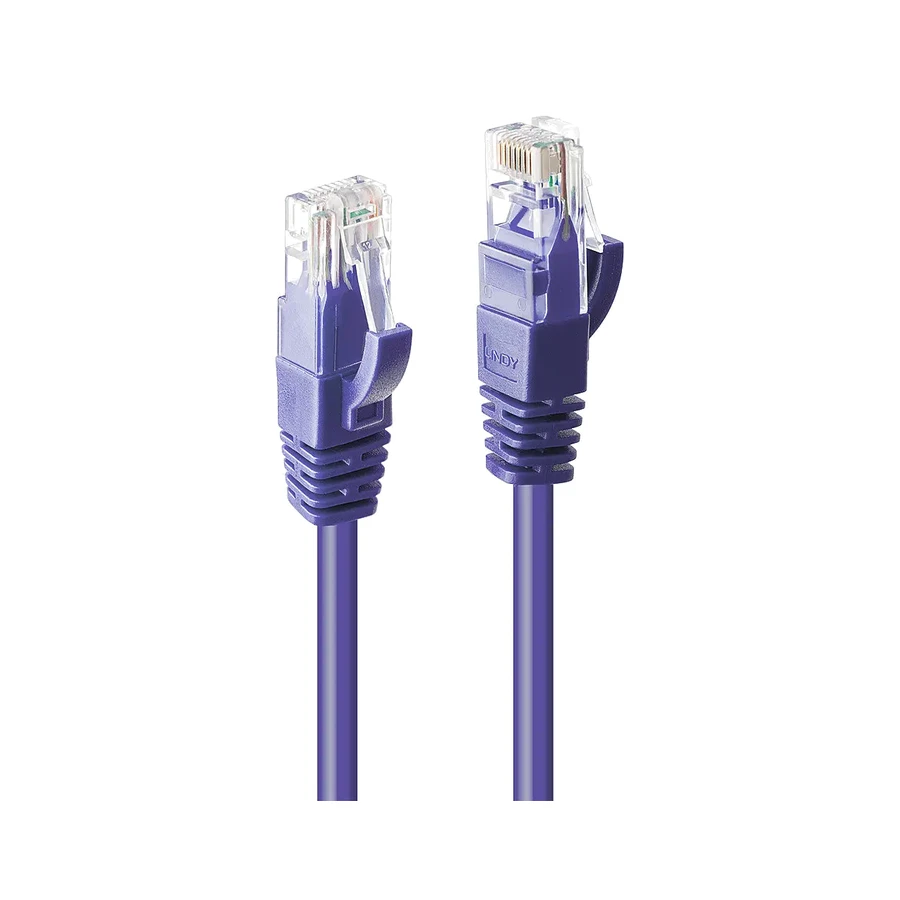 Lindy 5m Cat.6 U/UTP Network Cable, Purple