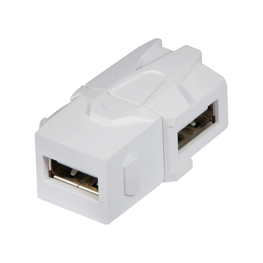 Lindy USB A to A 90 Degree Keystone, product photo
