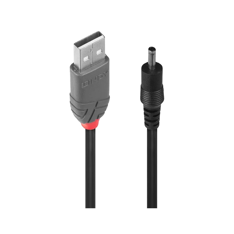 Lindy USB 2.0 Type A to 3.5mm DC Cable, 1.5m